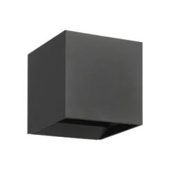 Aplique LED para exterior Calpino 3, color antracita, ancho 10 cm, 2 luces.