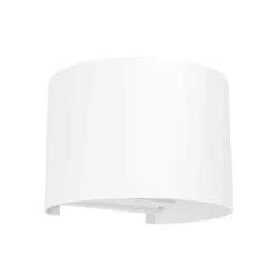 Aplique LED para exterior Calpino 3, blanco, 14 cm de ancho, 2 luces.