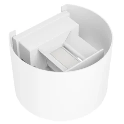 Aplique LED para exterior Calpino 3, blanco, 14 cm de ancho, 2 luces.