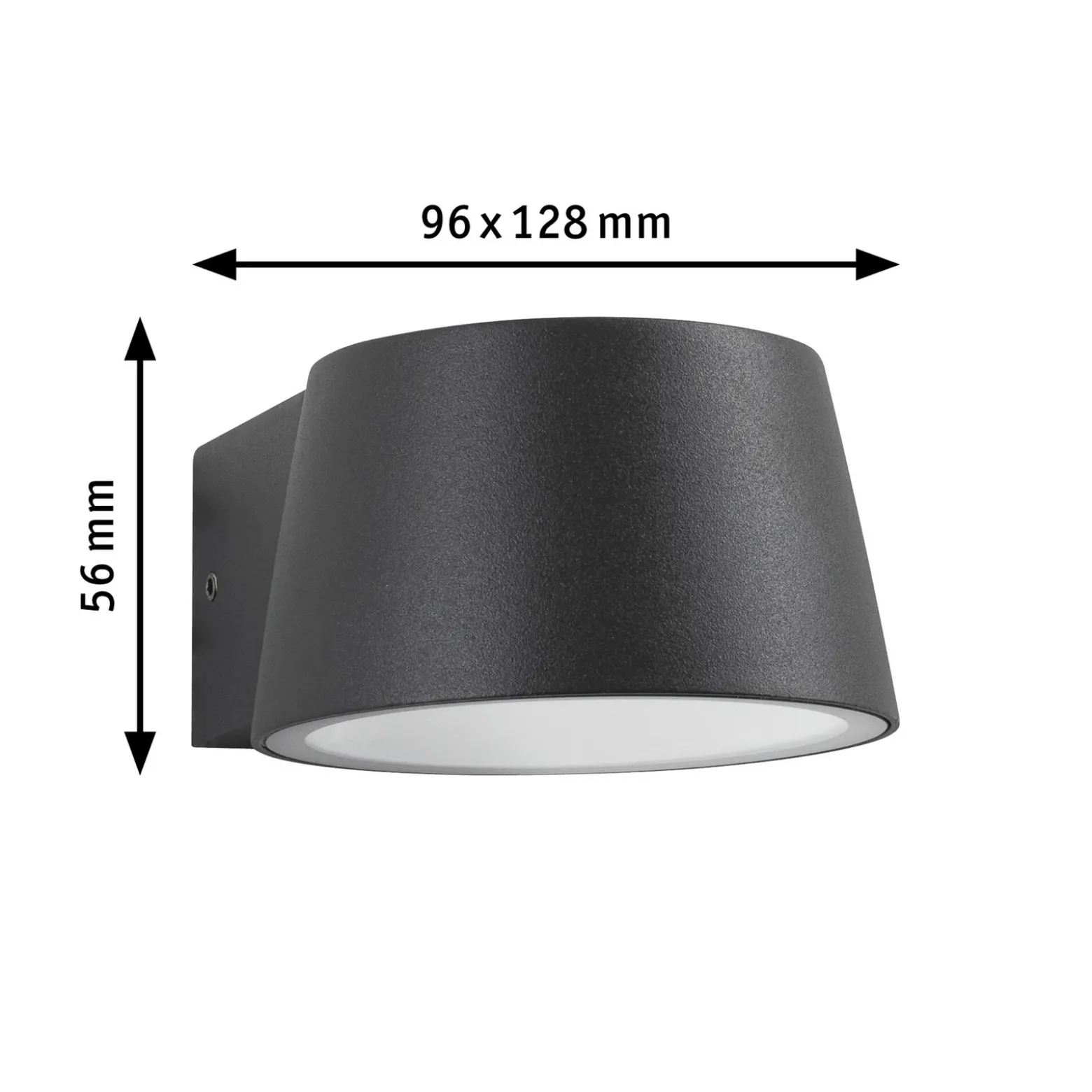Aplique LED para exterior Capea de Paulmann, antracita, 10 cm, IP44