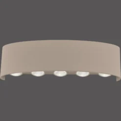 Aplique LED para exterior Carlo de Paul Neuhaus, 27 cm, color arena