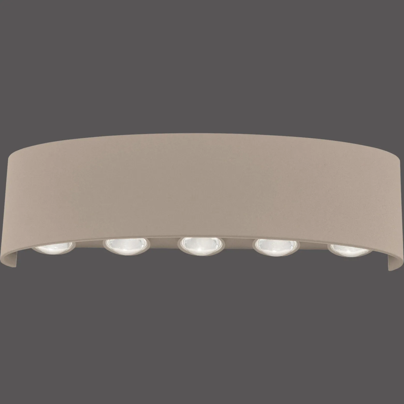 Aplique LED para exterior Carlo de Paul Neuhaus, 27 cm, color arena