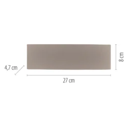 Aplique LED para exterior Carlo de Paul Neuhaus, 27 cm, color arena