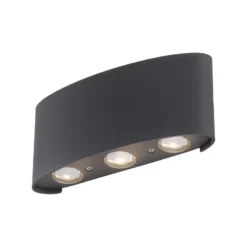 Aplique LED para exterior Carlo de Paul Neuhaus, 17 cm, negro