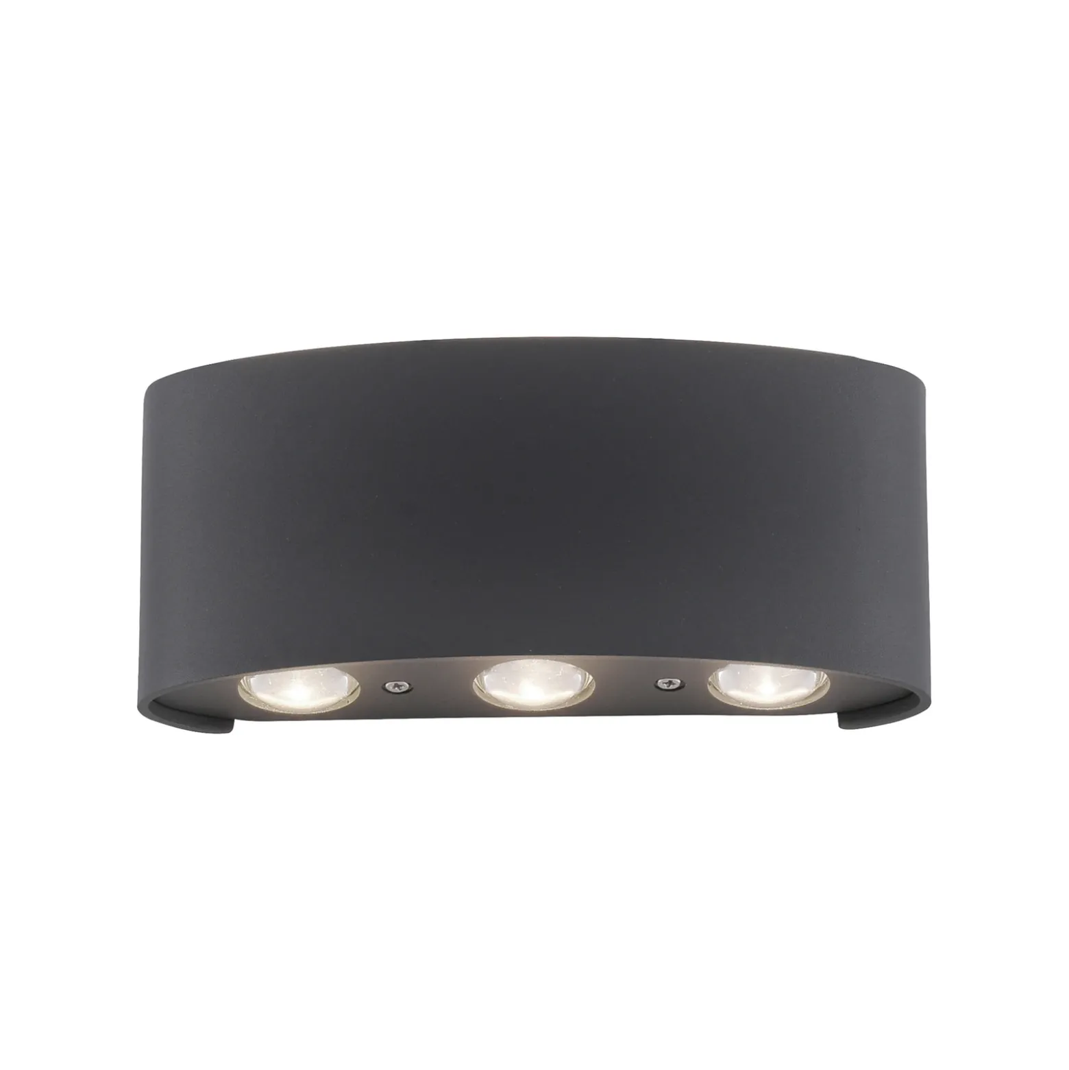 Aplique LED para exterior Carlo de Paul Neuhaus, 17 cm, negro