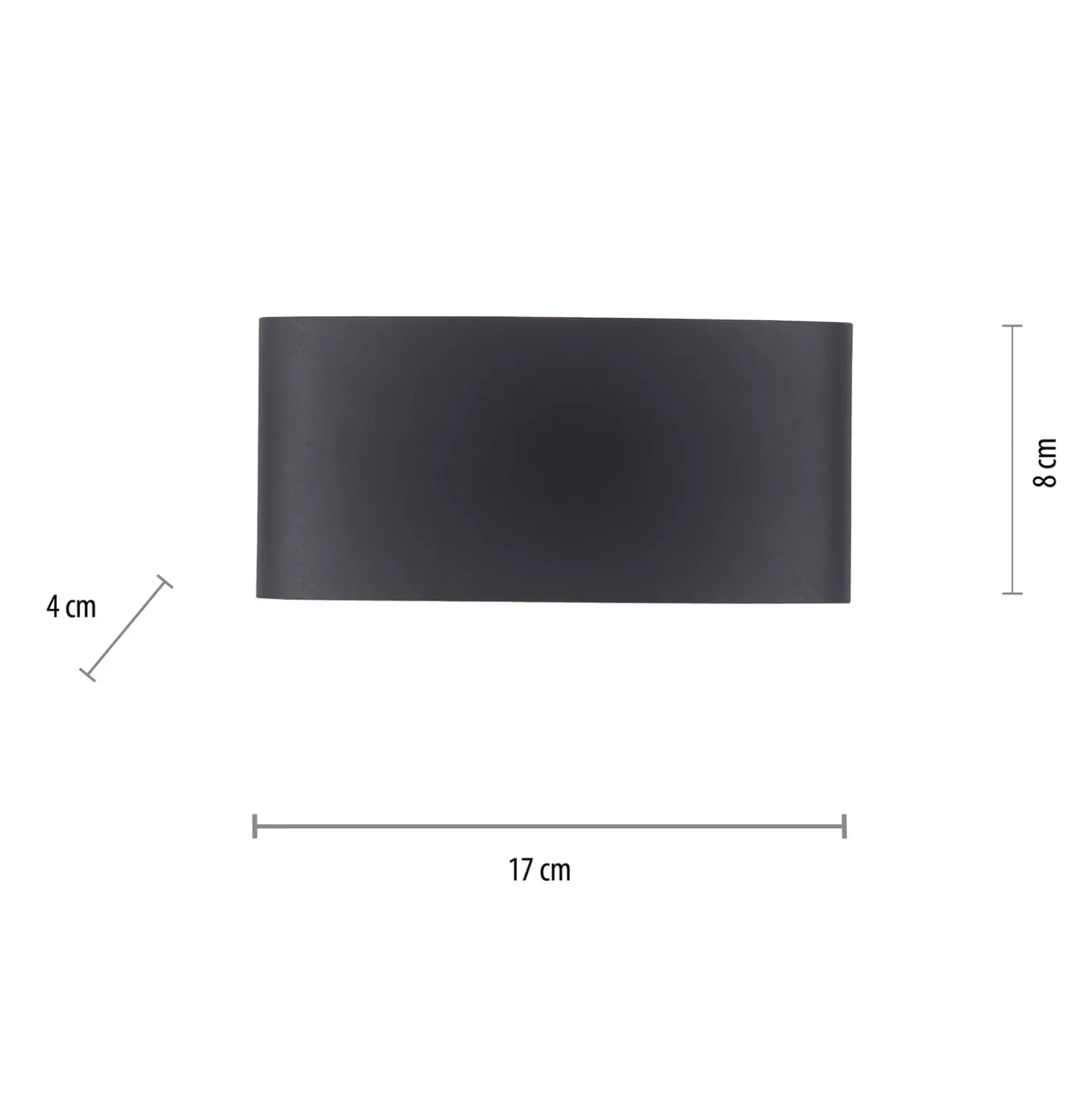 Aplique LED para exterior Carlo de Paul Neuhaus, 17 cm, negro