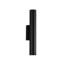 Aplique LED para exterior City, altura 30 cm, negro, metal