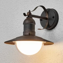 Aplique LED para exterior Clea de Lindby, anchura 24 cm, metal
