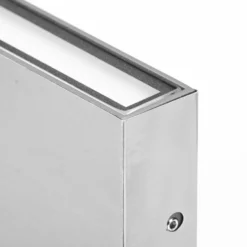 Aplique LED para exterior CMD 9061, 11 cm, acero inoxidable, arriba/abajo, IP54