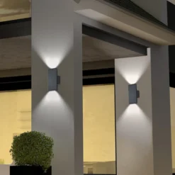 Aplique LED para exterior COLORADO antracita Altura 20 cm Metal IP54