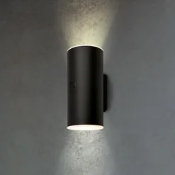 Aplique LED para exterior con batería 3786015, negro Regulador táctil de