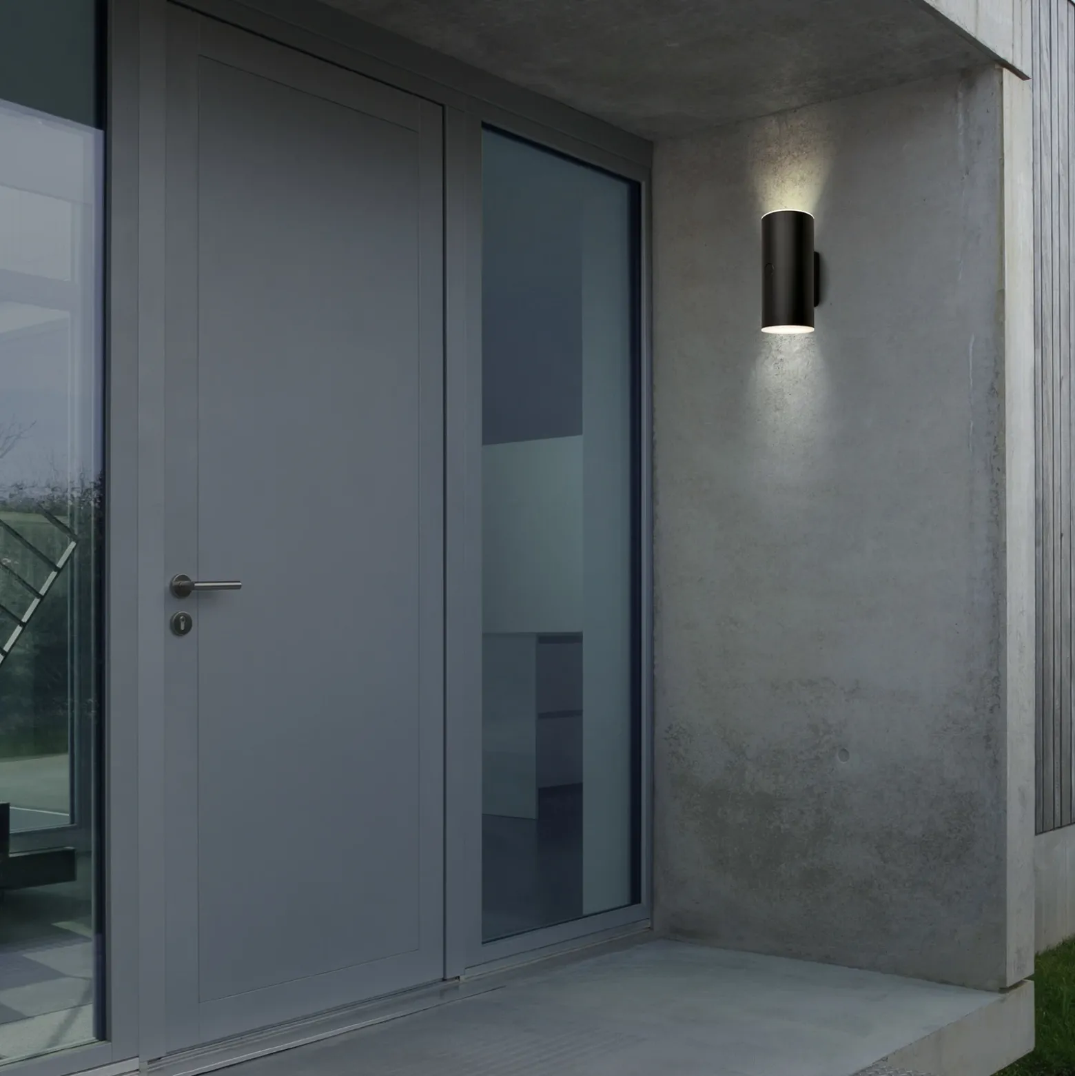 Aplique LED para exterior con batería 3786015, negro Regulador táctil de