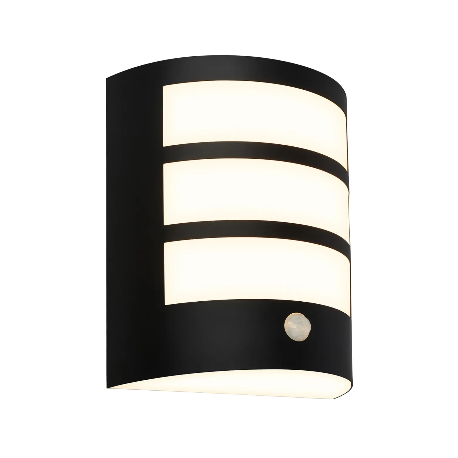 Aplique LED para exterior con batería 3795015, negro, sensor, IP44