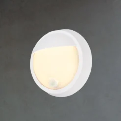 Aplique LED para exterior con batería 3785016 blanco Detector de movimiento Ø