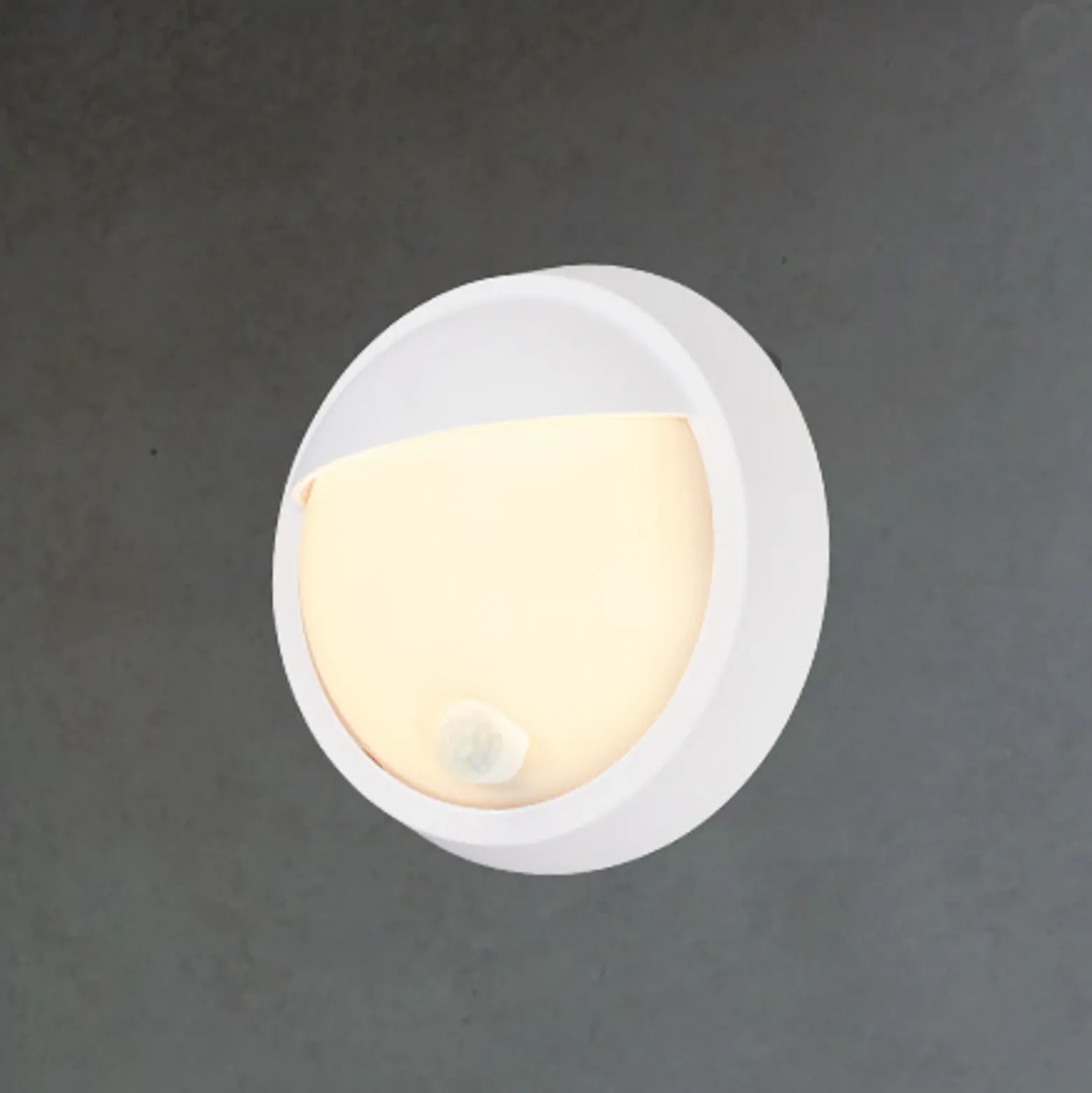 Aplique LED para exterior con batería 3785016 blanco Detector de movimiento Ø
