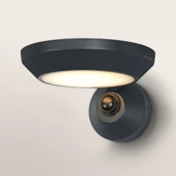 Aplique LED para exterior con sensor de OSRAM, modelo ENDURA STYLE, gris, 18