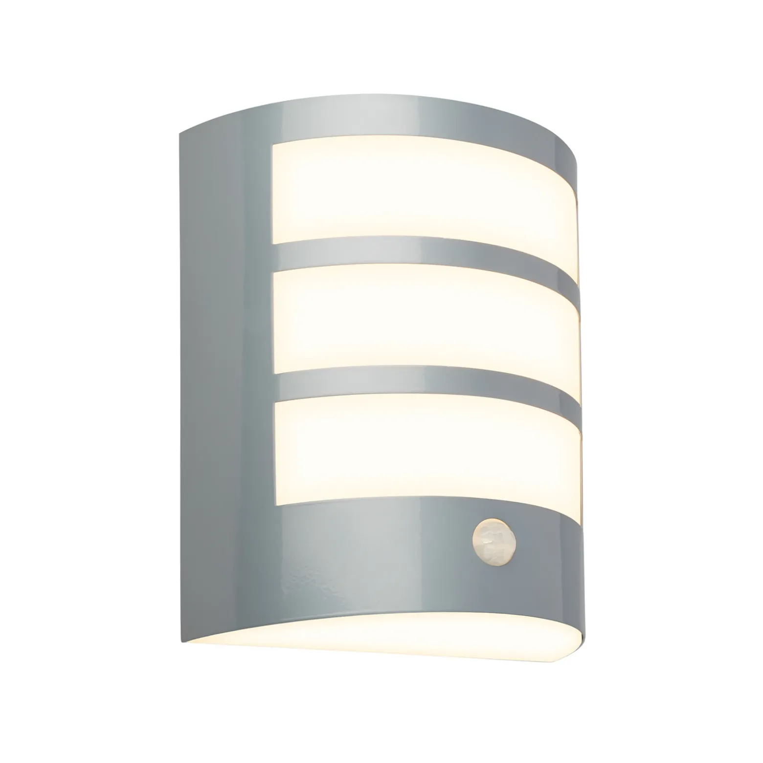 Aplique LED para exterior con batería 3795014, color cromo, sensor, IP44
