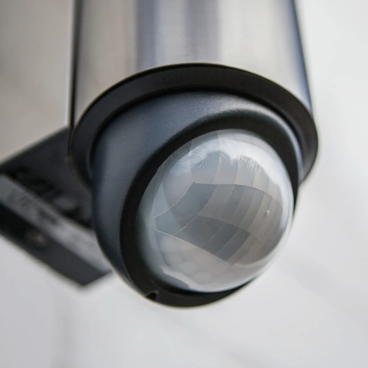Aplique LED para exterior con sensor LED LEDA, acero inoxidable, altura 35 cm,