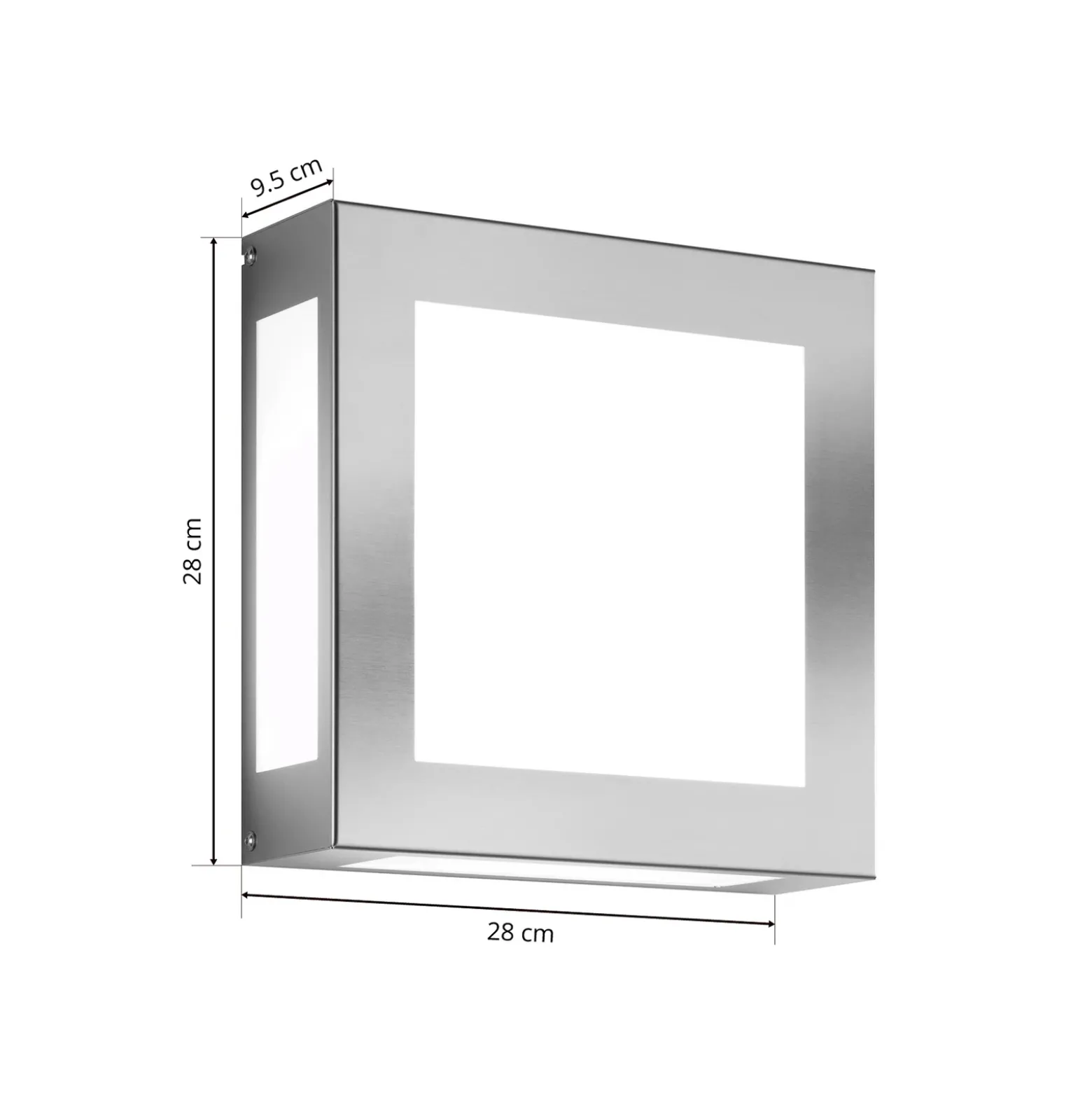 Aplique LED para exterior con sensor Aqua Legendo acero inoxidable