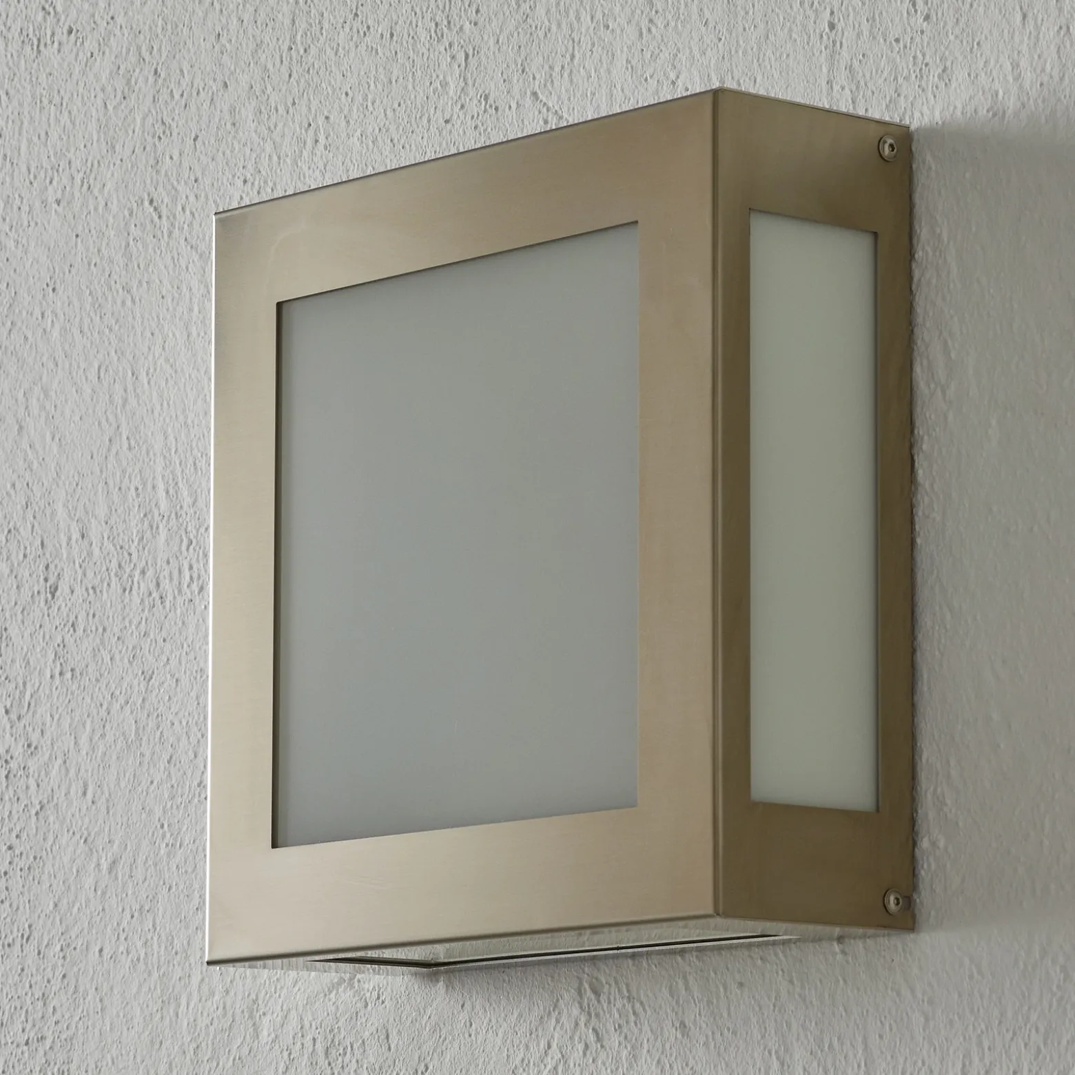 Aplique LED para exterior con sensor Aqua Legendo acero inoxidable