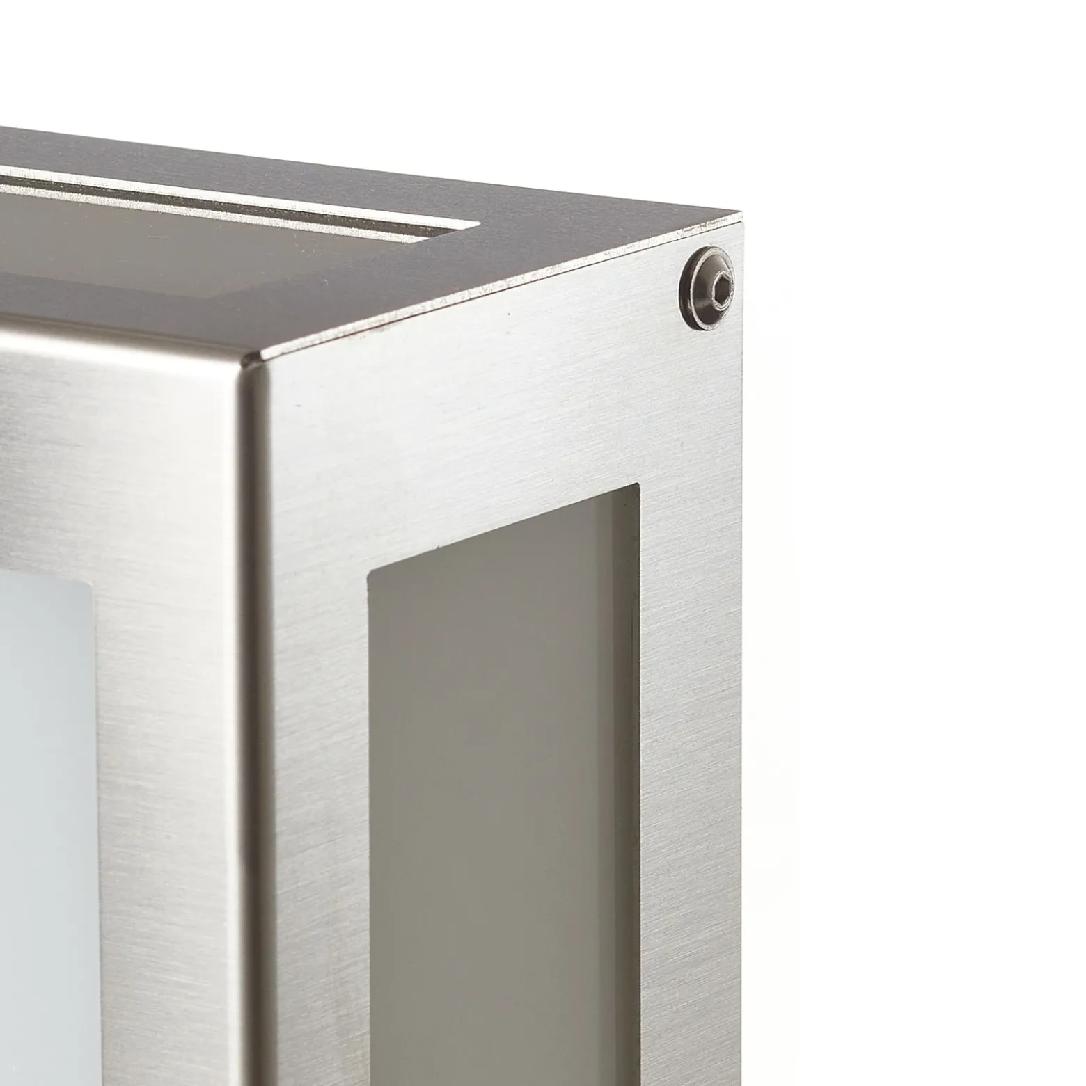 Aplique LED para exterior con sensor Aqua Rain, acero inoxidable