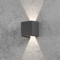 Aplique LED para exterior Cremona 13 cm antracita