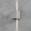 Aplique LED para exterior Cremona 13 cm gris