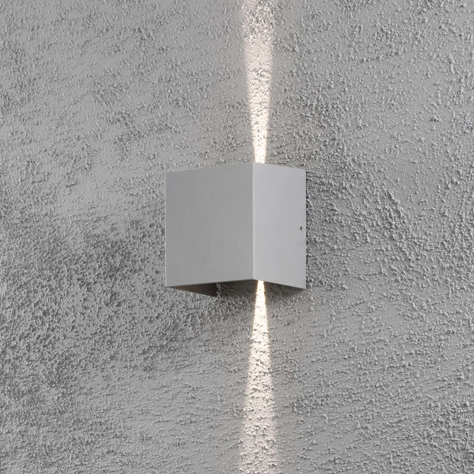 Aplique LED para exterior Cremona 13 cm gris