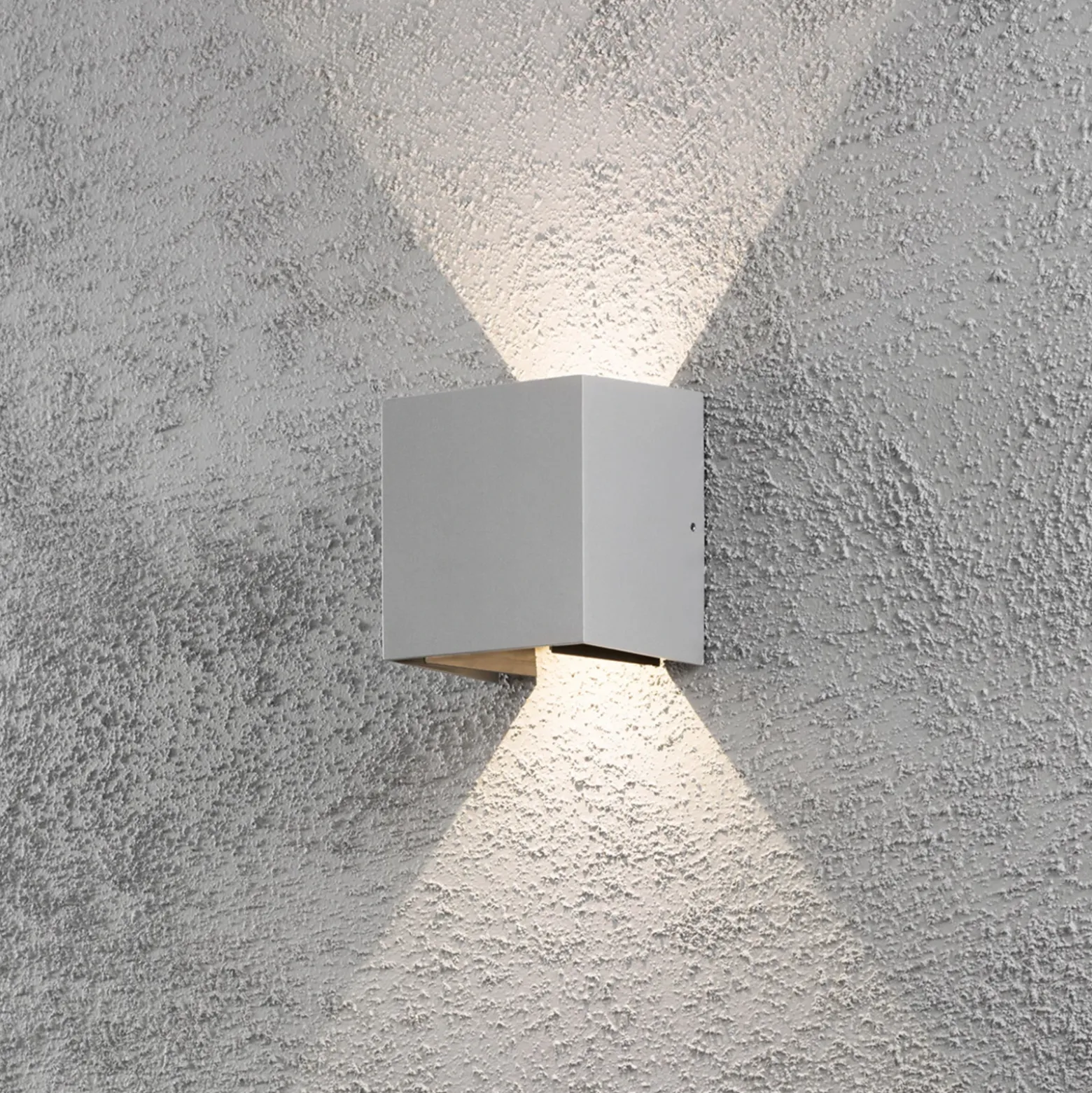 Aplique LED para exterior Cremona 13 cm gris