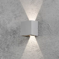 Aplique LED para exterior Cremona 13 cm gris