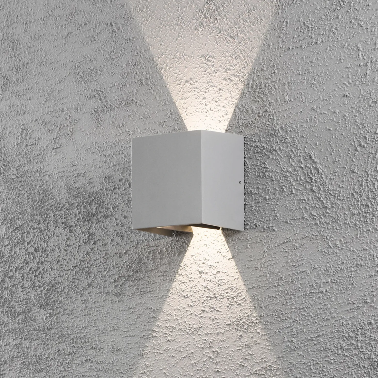 Aplique LED para exterior Cremona 13 cm gris