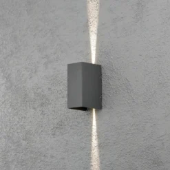 Aplique LED para exterior Cremona 8 cm antracita