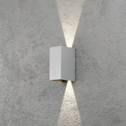 Aplique LED para exterior Cremona 8 cm gris