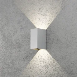 Aplique LED para exterior Cremona 8 cm gris