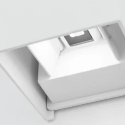 Aplique LED para exterior Cube, blanca, metal, 10 cm, arriba/abajo
