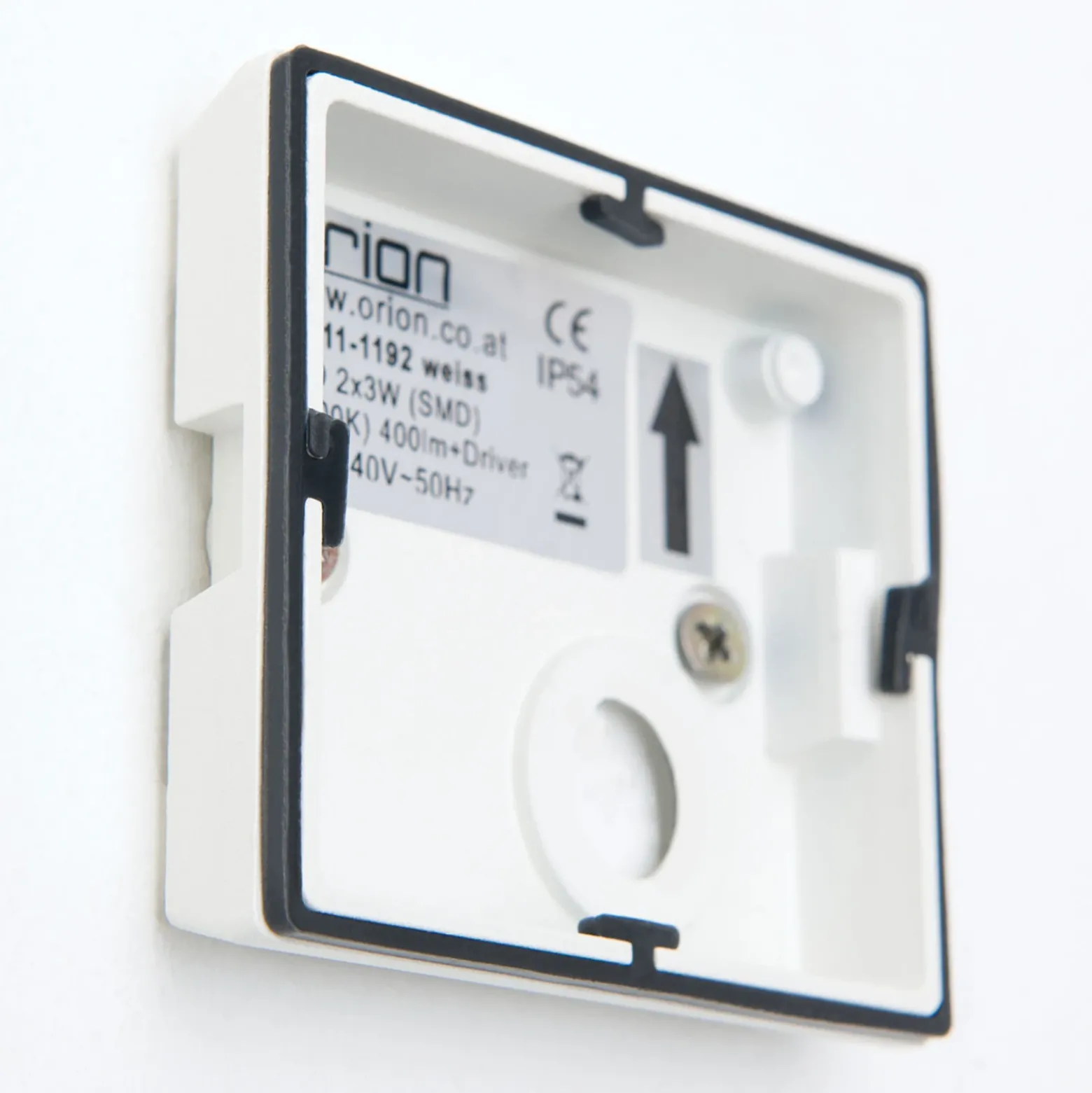 Aplique LED para exterior Cube, blanca, metal, 10 cm, arriba/abajo
