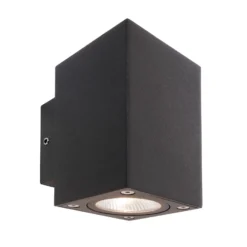 Aplique LED para exterior Cubodo Double Mini, aluminio, gris oscuro
