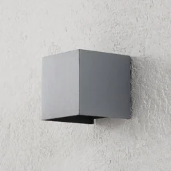 Aplique LED para exterior Cube, antracita, metal, 10 cm, arriba/abajo