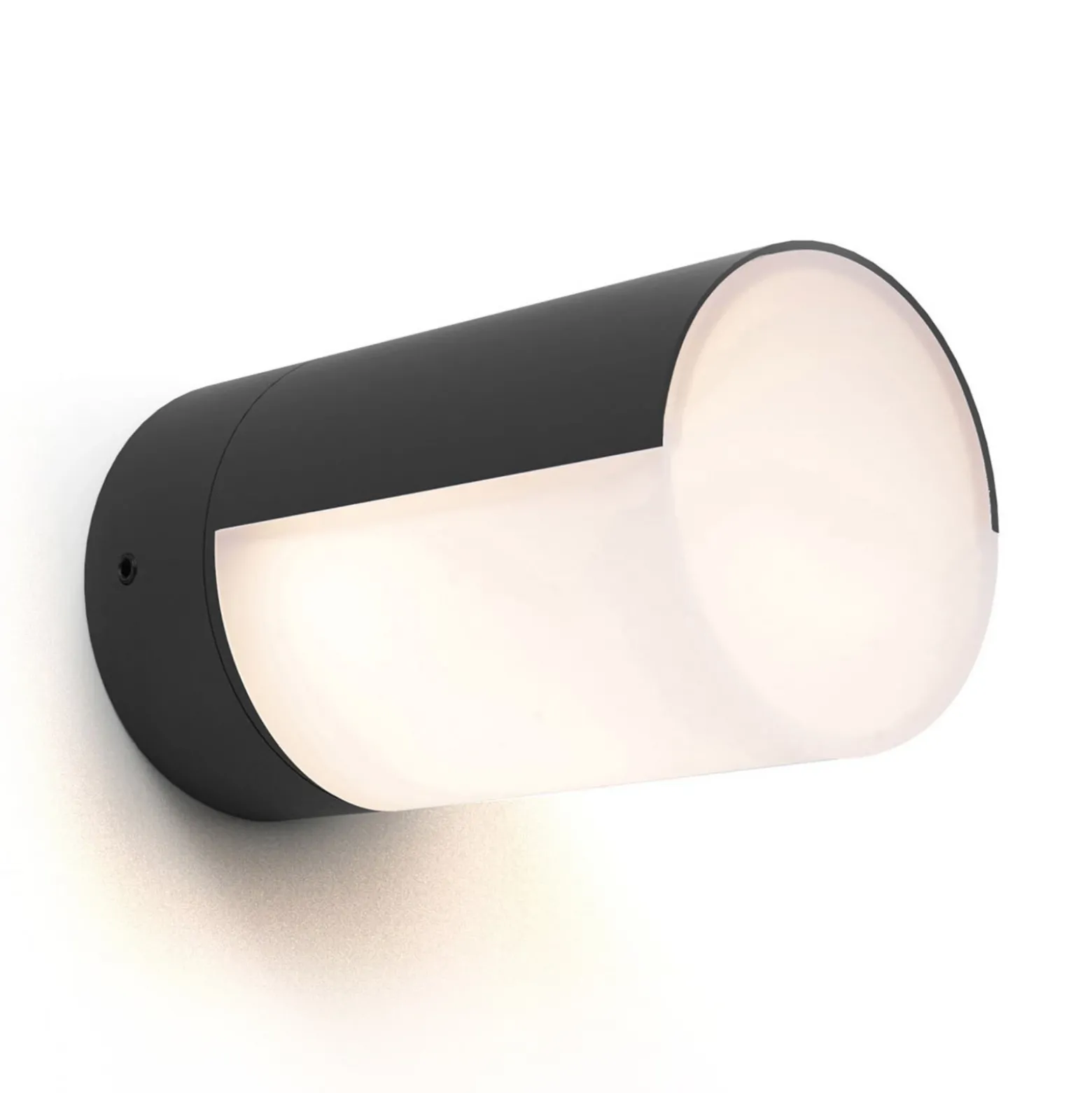 Aplique LED para exterior Cyra, 1 luz negro mate