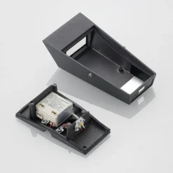 Aplique LED para exterior Dagur, gris oscuro