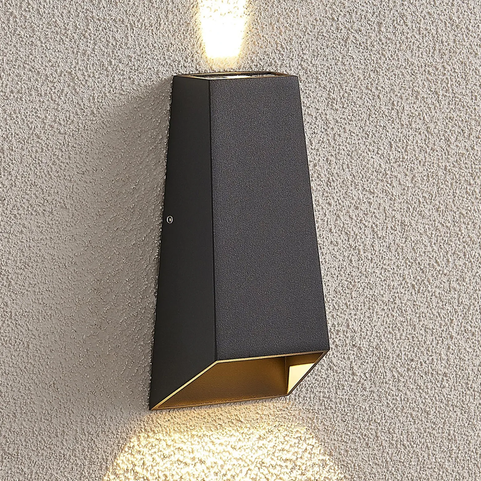 Aplique LED para exterior Dagur, gris oscuro