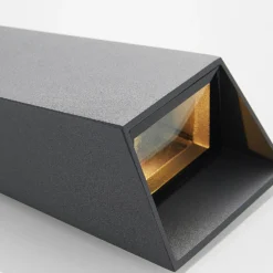 Aplique LED para exterior Dagur, gris oscuro