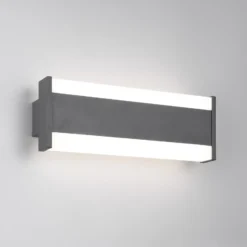 Aplique LED para exterior DAWSON, 30 cm, antracita IP54 CCT arriba/abajo