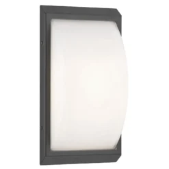 Aplique LED para exterior 053 de acero inoxidable, grafito