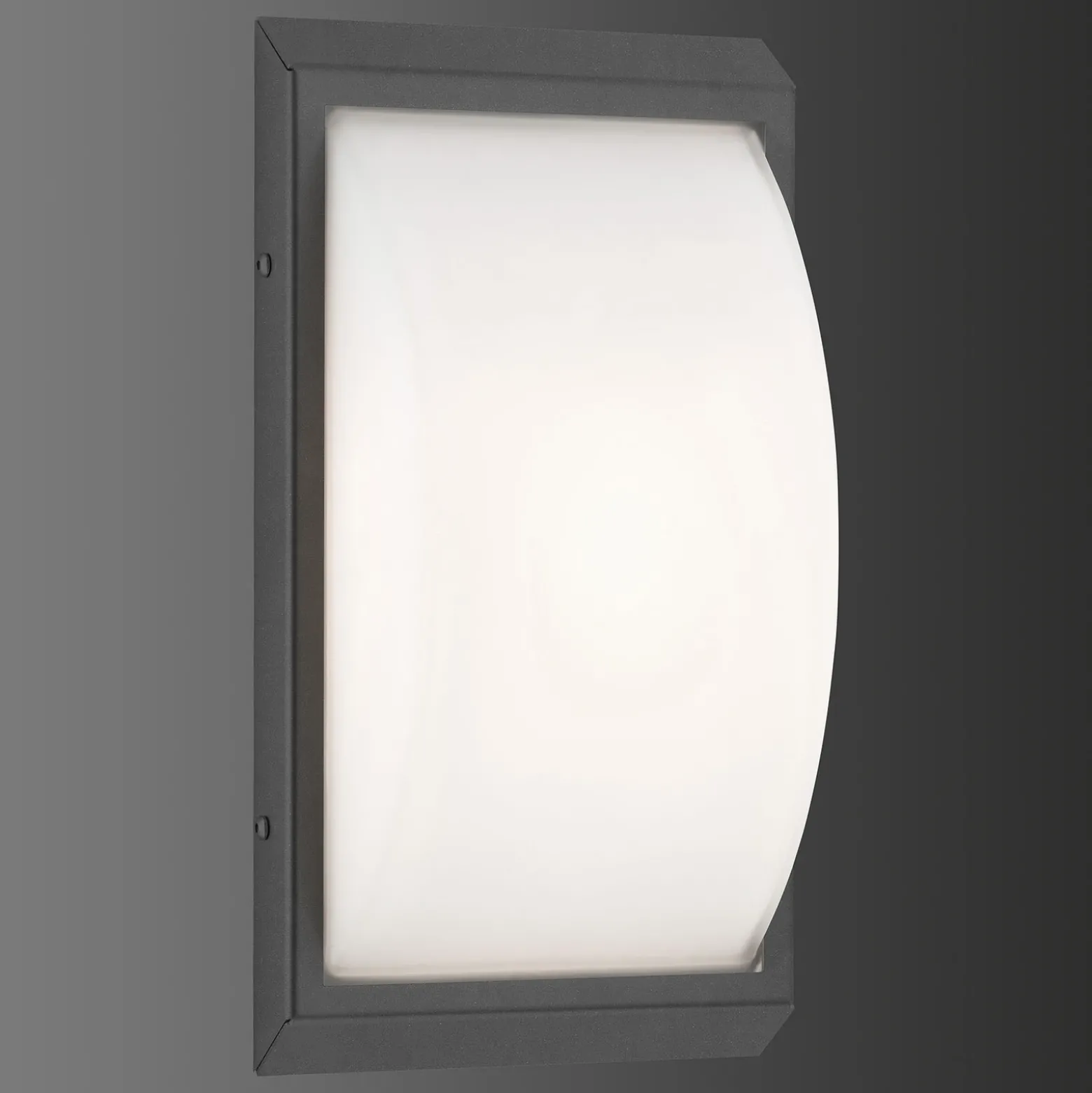 Aplique LED para exterior 053 de acero inoxidable, grafito