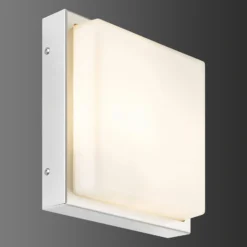 Aplique LED para exterior 046, detector de movimiento, acero inoxidable