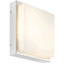 Aplique LED para exterior 046, detector de movimiento, acero inoxidable