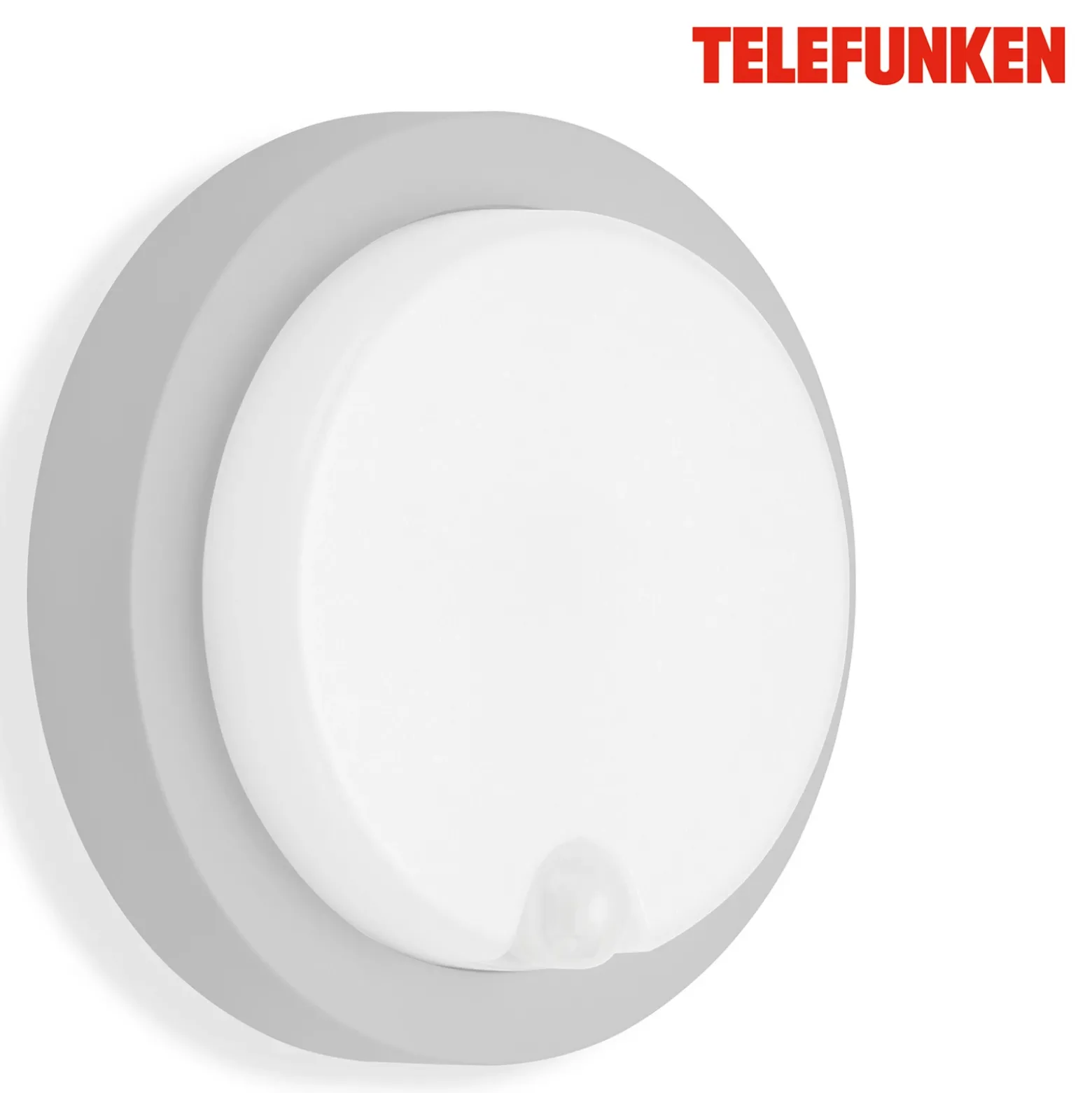Aplique LED para exterior Dortmund Ø17cm plata