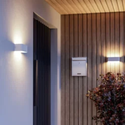 Aplique LED para exterior EGLO connect Smart SANIA-Z, blanca, IP55