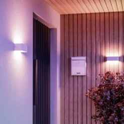 Aplique LED para exterior EGLO connect Smart SANIA-Z, blanca, IP55